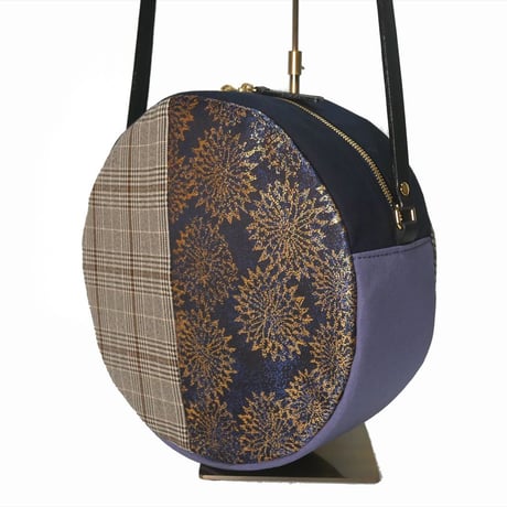 SUI Plus Bags　まんまるバッグ　No.21　古都唐花紋様　一点物