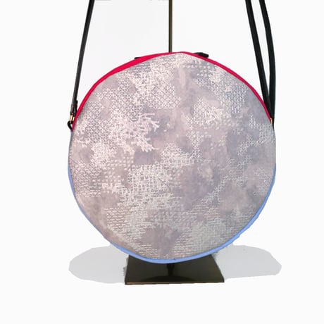 SUI Plus Bags　まんまるバッグ　No.3　しずく紋様　一点物