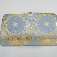 全正絹 西陣織 金襴 雪輪紋様 クラッチバッグE | 西陣岡本