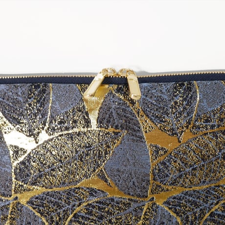 SUI Plus Bags　しかくバッグ（13インチPCバッグ）　No.17　葉脈紋様　一点物