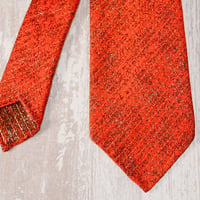 TIE YOUR TIE×西陣岡本　セッテピエゲ　ピンドット紋様　黒漆 E　朱/ Pindots Black lacquer E