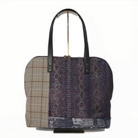 SUI Plus Bags　ラウンドトートバッグ　No.7　パイソン紋様　一点物