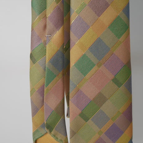 TIE YOUR TIE×西陣岡本　セッテピエゲ　格子 C Check Ｃ