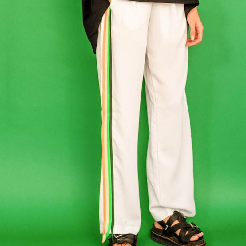 ZOZIO ゾジヲ Locate pantst F ジャージ風 パンツ サイドライン