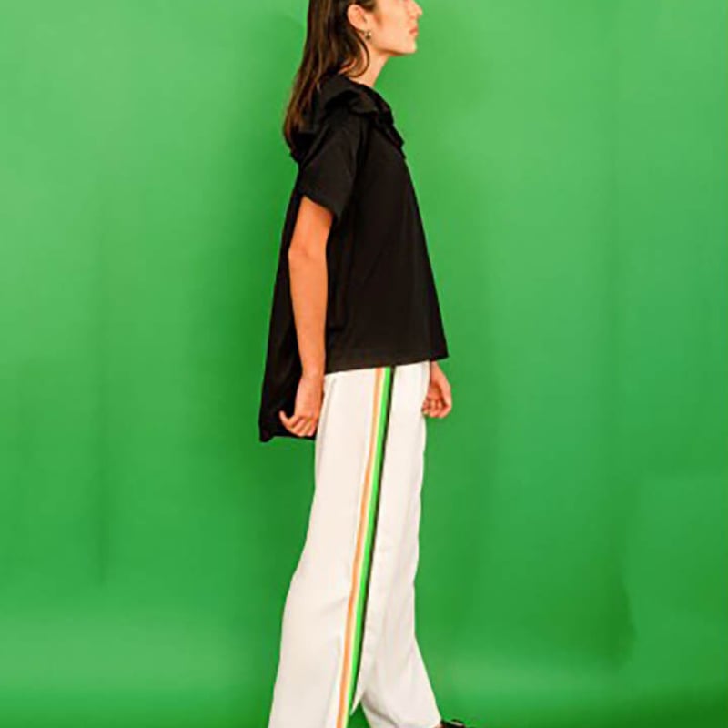 パンツ F ZOZIO ゾジヲ Locate pantst F ジャージ風 パンツ サイドライン