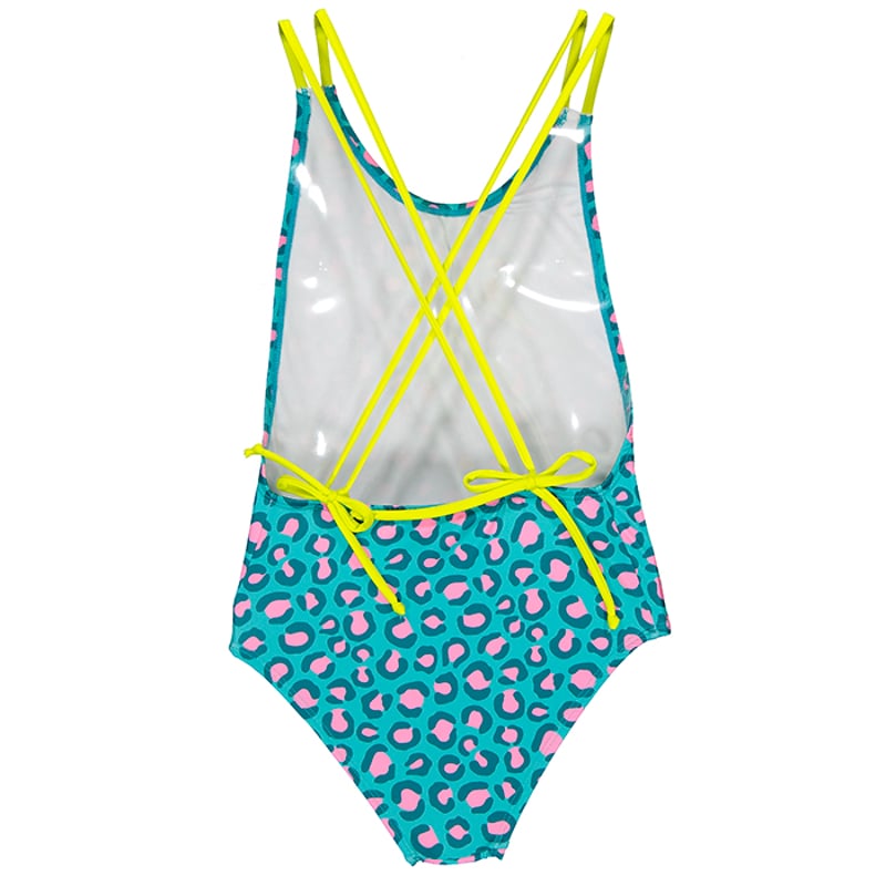 PAPER BOAT 水着 ワンピース スイムウエア Teal animal dots | K PAPER BOAT 水着 ワンピース スイムウエア Teal animal dots | K