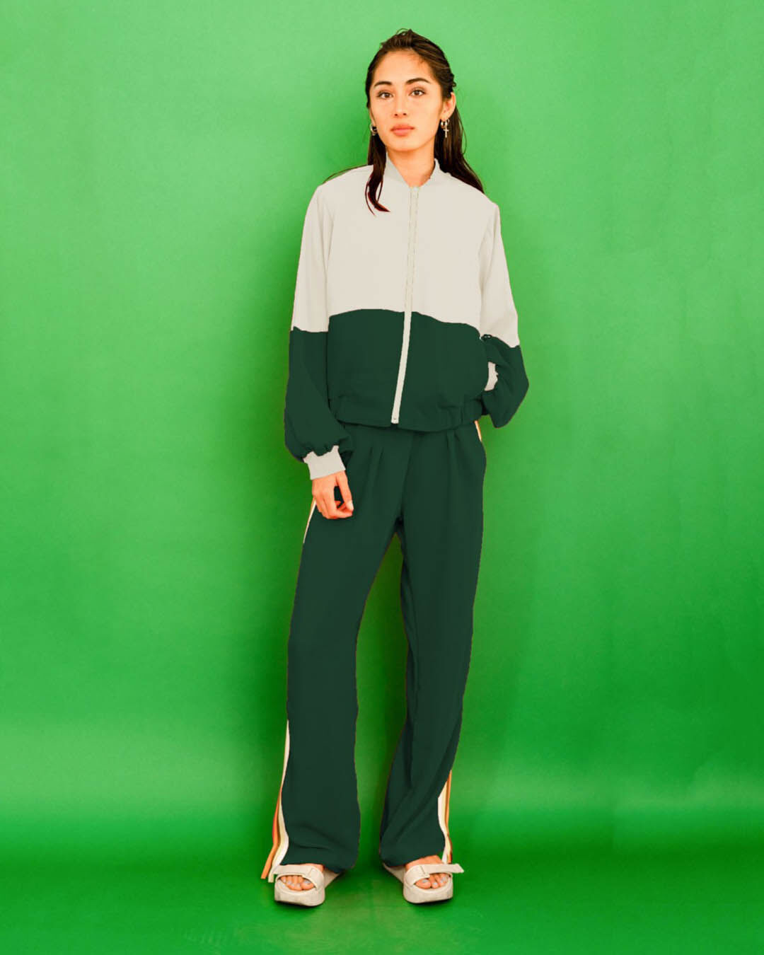 Forte Forte×Liberty シルク混 ジャージ ベルベットパンツ