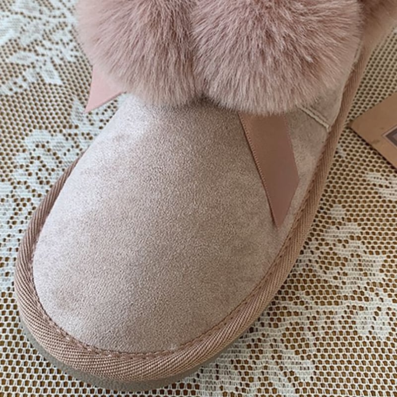 TOMS 黒 スエード ムートンブーツ しょっぱく