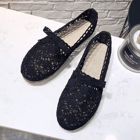 パンプス メッシュ フラットシューズ ぺたんこ 韓国ファッション レディース ラウンドトゥ フラットパンプス メッシュシューズ フラット キュート 通気性 歩きやすい 617528763248