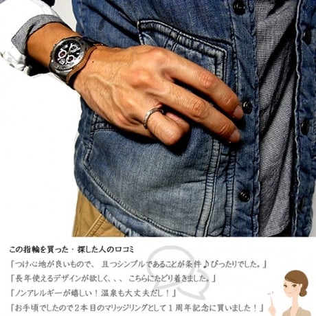 ハワイアンジュエリー リング 金属アレルギー対応 指輪 プリメリア カレイキニ スクロール サージカルステンレス メンズ レディース grs8534