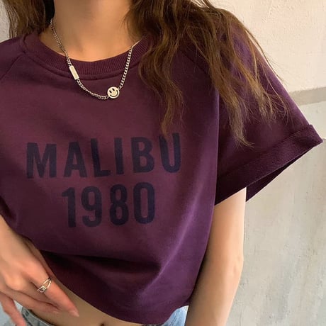 Tシャツ クロップド丈 トップス 半袖 トレーナー 薄手 クルーネック クロップドTシャツ 半袖Tシャツ カジュアル 韓国ファッション レディース DTC-706102125893