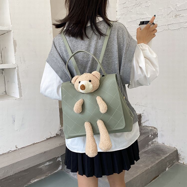 超格安価格 クマのぬいぐるみ バッグパック ハンドバッグ 2WAYバッグ その他