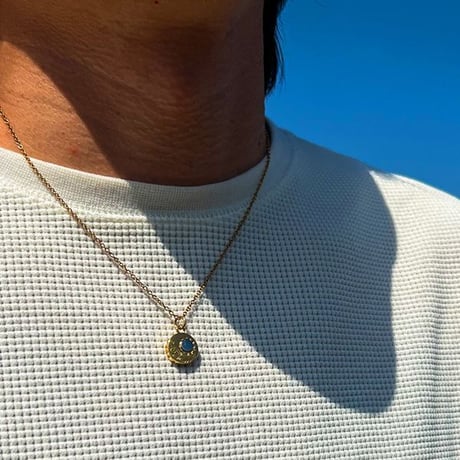 ハワイアンジュエリー ネックレス 金属アレルギー対応 サンマーク 太陽 コイン スクロール 波 名入れ 刻印 サージカルステンレス メンズ レディース インスタ gps81367