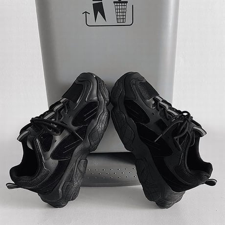 ダットスニーカー 24.5～27.0cm 厚底スニーカー スニーカー メッシュ 厚底 レースアップ シューズ カジュアル スポーツ 疲れない DTC-664062333953