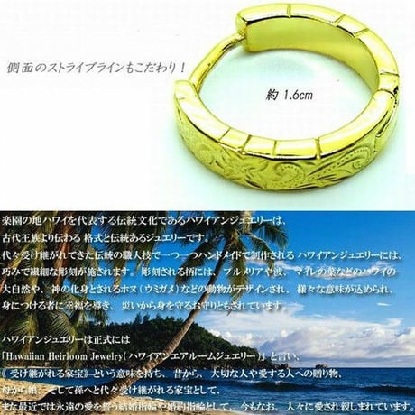 ※数量限定特価!!【片耳用】ハワイアンジュエリー ピアス フープピアス インスタ (ropi02)