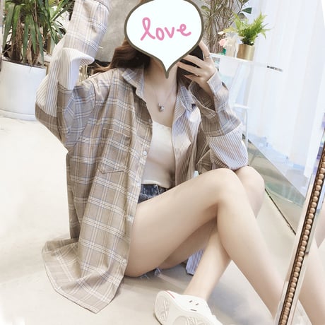 シャツワンピース シャツ ウエストベルト 韓国ファッション レディース 長袖 チェック柄 ワンピース カジュアル DTC-601478454297