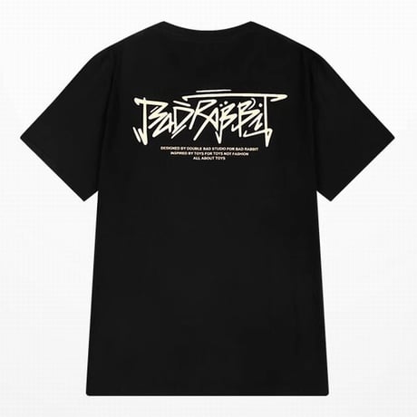 ユニセックス Tシャツ 半袖 BADRABBIT ウサギ ラビット オーバーサイズ 韓国ファッション メンズ レディース カジュアル 韓国ストリートファッション DTC-678126728553