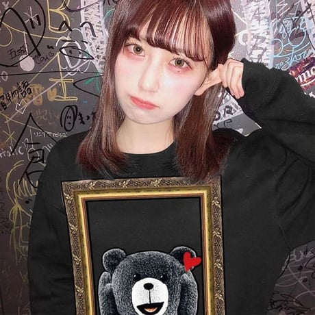 ユニセックス トレーナー プルオーバー 裏起毛 韓国ファッション メンズ レディース スウェット クマ ベアー オーバーサイズ ストリート DTC-610256742916