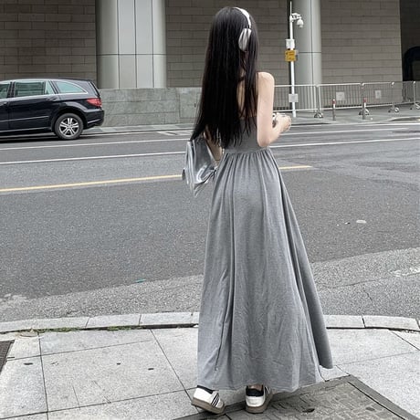 ベアトップワンピース チューブトップ ワンピース ハイウエスト ギャザー ロングワンピース Aライン レトロ 韓国ファッション レディース 大人可愛い ガーリー DTC-720302473669