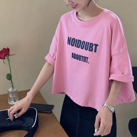 クロップド丈 Tシャツ 半袖 ラウンドネック へそ出し 韓国ファッション レディース ショート丈 トップス カットソー 夏 大人可愛い ガーリー DTC-619963183293