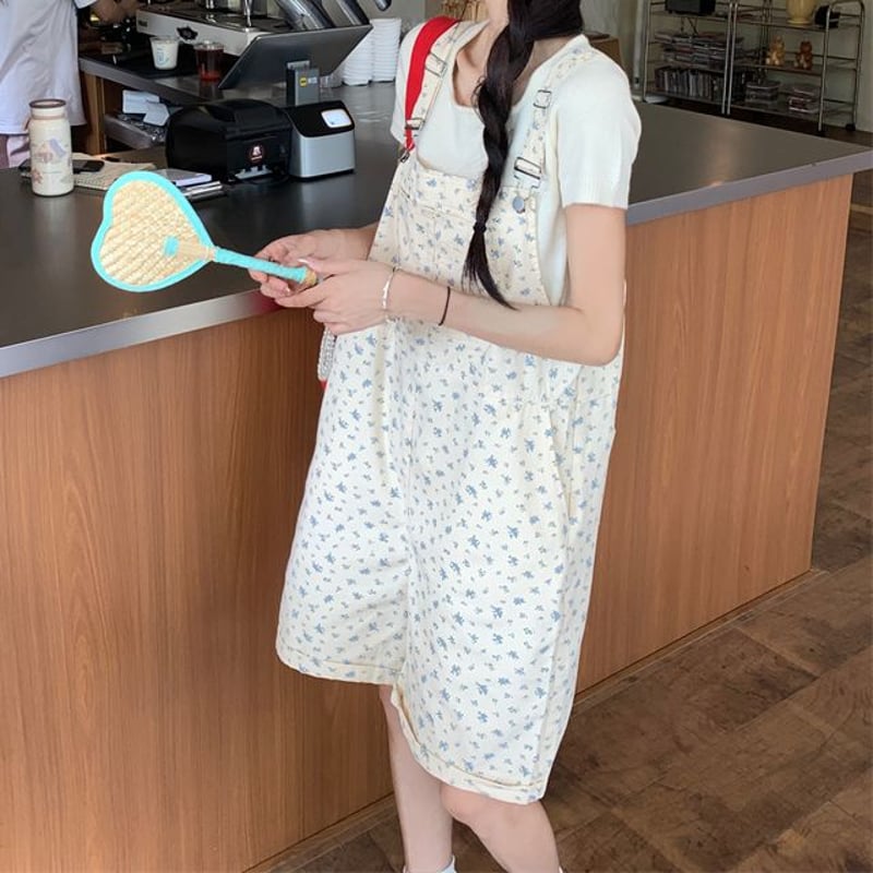 【美品】 MAX&CO 肩出し オールインワンパンツ サロペット 花柄 36 Max & Co. - 【美品】 MAX&CO 肩出し オールインワンパンツ