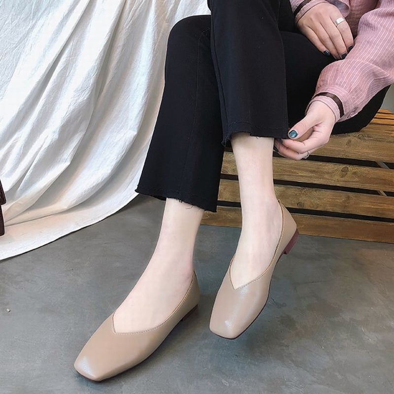 パンプス フラットパンプス ぺたんこ 韓国ファッション レディース
