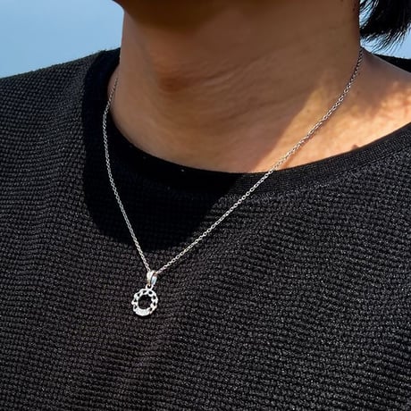 ハワイアンジュエリー ネックレス サークル 金属アレルギー対応 カレイキニ スクロール 波 サージカル ステンレス メンズ レディース アクセサリー gps81363
