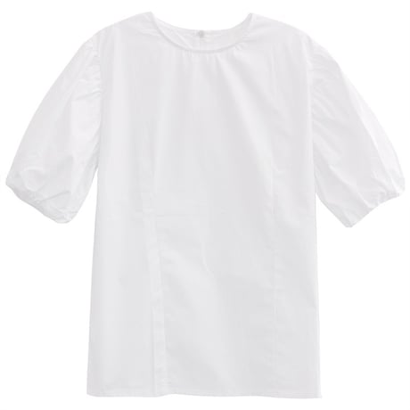 ブラウス Tシャツ トップス パフスリーブ クルーネック ルーズ シンプル 半袖 レトロ 韓国ファッション レディース 大人可愛い ガーリー カジュアル DTC-666925559894