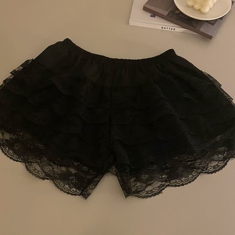 【2枚セット】 組み合わせ自由 ペチパンツ レース ペチパン インナーパンツ ルームウェア ショートパンツ 韓国ファッション レディース 大人可愛い ガーリー DTC-711109683004