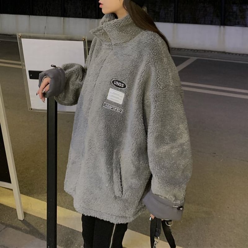 タグ付き✨MOUNTEN. リーフカモ ボアセーラーフーディリバーシブルブルゾン タグ付き✨MOUNTEN. リーフカモ ボアセーラーフーディリバーシブル