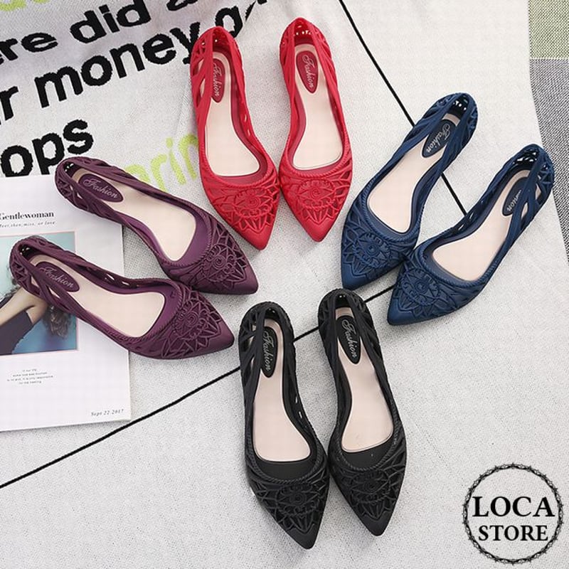 レディース ラバーシューズ レインシューズ パンプス ラバーサンダル