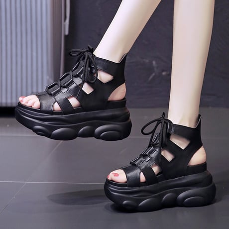 【2カラー】 グルカサンダル 厚底 22.0～24.5cm サンダル スポサン スポーツサンダル 厚底サンダル カジュアル トレンド 韓国ファッション レディース DTC-622433914111