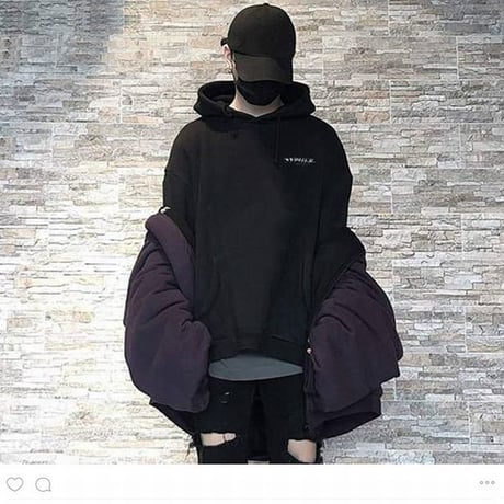 ユニセックス プルオーバー パーカー 裏起毛 韓国 ファッション メンズ レディース ストリート バックプリント 無地 秋 冬 オーバーサイズ (DTC-559814499883)