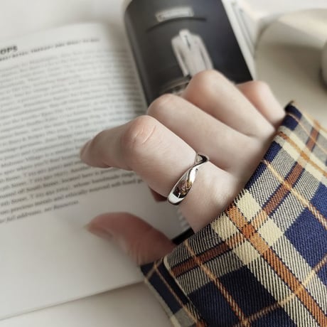 【シルバーアクセサリー】シンプル ひねり オープンリング  指輪 シルバー925 メンズ レディース ペア #13 #19 Kgf0501 (DCT-555608278400)