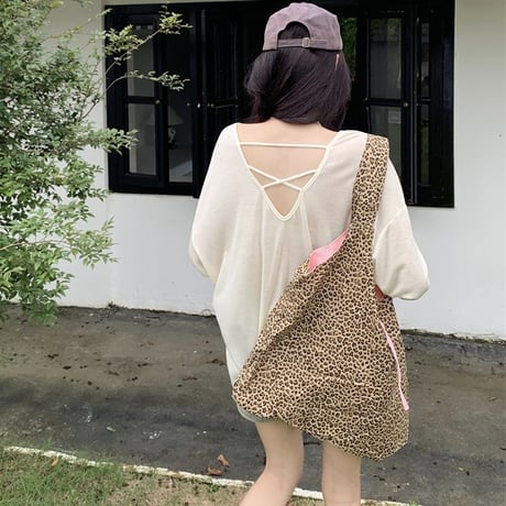 シアートップス オープンバック 背中開き ドロップショルダー 薄手 Tシャツ ルーズ 長袖 Y2K レトロ 韓国ファッション レディース 大人可愛い ガーリー DTC-804963664742