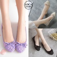 レディース メッシュ フラットシューズ パンプス バレエシューズ ぺたんこ 痛くない 歩きやすい 美脚 フェミニン (DCT-571282860224)