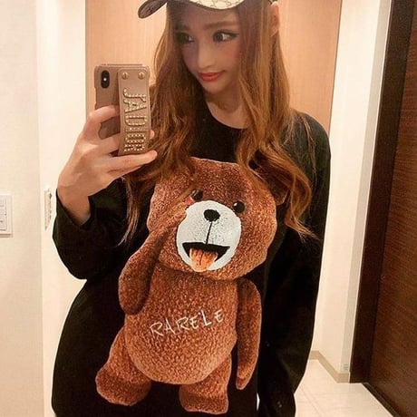 ユニセックス スウェット トレーナー あっかんベークマちゃん 裏起毛 オーバーサイズ カジュアル 韓国ファッション メンズ レディース ストリート系ファッション DTC-610257638125