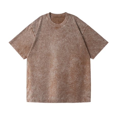 ユニセックス ヴィンテージ風 tシャツ ウォッシュ加工 オーバーサイズ ドロップショルダー ルーズ 無地 レトロ カジュアル ストリート系男子 ストリート系女子 DTCA-786974473888