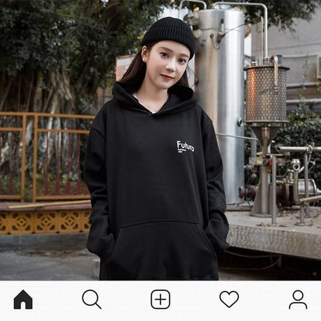 ユニセックス プルオーバー パーカー 裏起毛 韓国ファッション レディース メンズ ストリート プリント 秋 冬 オーバーサイズ 大きいサイズ (DTC-583708602204)