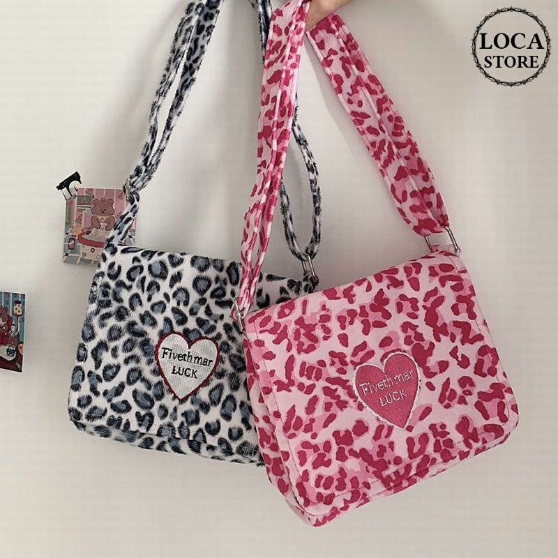 ヒョウ柄 ショルダーバッグ レオパード メッセンジャーバッグ 韓国