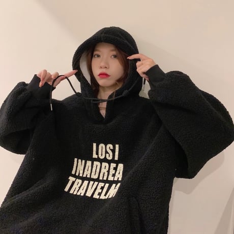 ボアパーカー もこもこ イミテーション ラムウール 防寒 韓国ファッション レディース ボア フリース パーカー ゆったり 大人可愛い ガーリー DTC-630786776305
