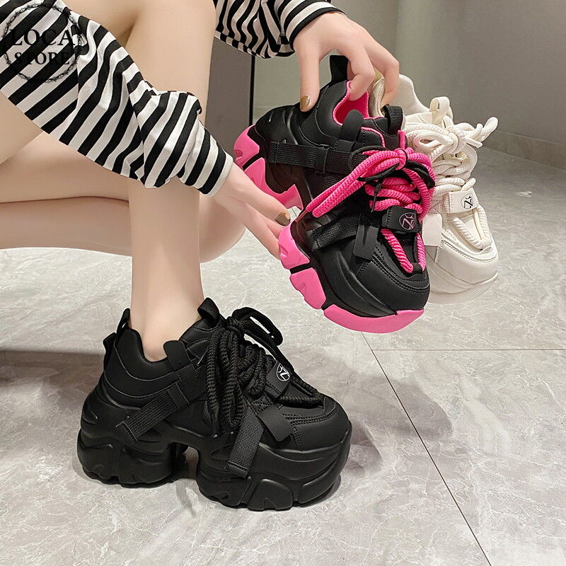 厚底スニーカー 22.0～24.5cm 厚底 ダッドスニーカー