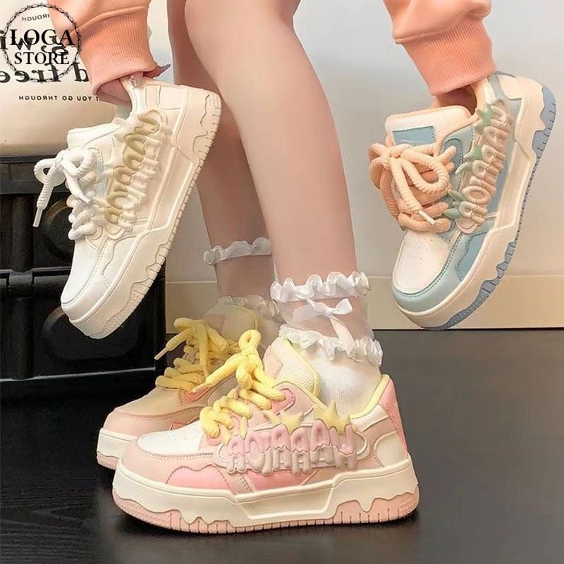 厚底スニーカー 22.5~25.0cm かわいい レースアップ ダッド 厚底スニーカー 22.5~25.0cm かわいい レースアップ ダッド