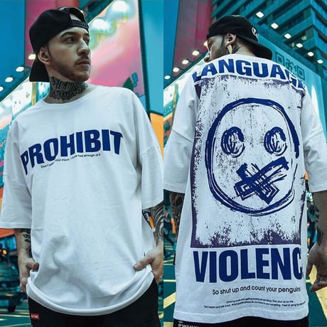 Tシャツ 半袖 メンズ レディース ユニセックス ラウンドネック 英字 バックプリント オーバーサイズ 大きいサイズ ルーズ ストリート TBN-595724004248