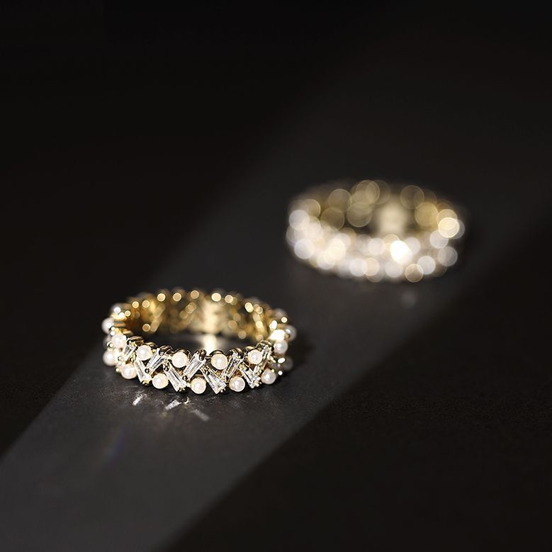 リング 指輪 イミテーションパール アクセサリー 韓国アクセサリー