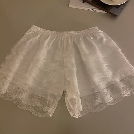 【2枚セット】 組み合わせ自由 ペチパンツ レース ペチパン インナーパンツ ルームウェア ショートパンツ 韓国ファッション レディース 大人可愛い ガーリー DTC-711109683004