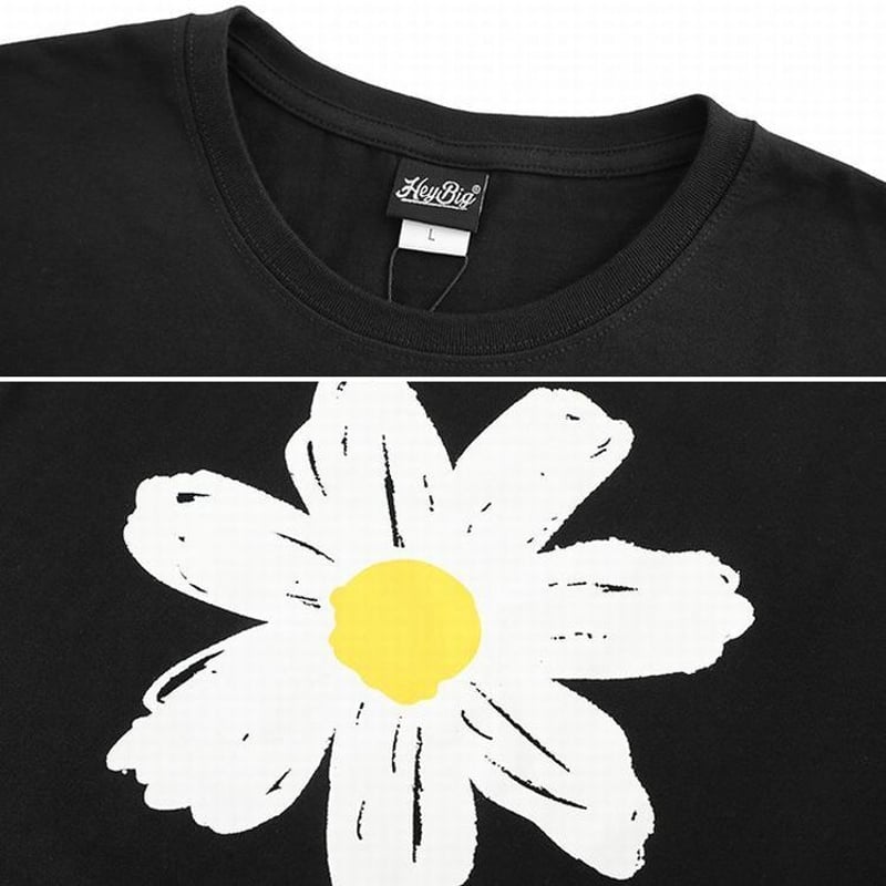 ユニセックス メンズ/レディース Tシャツ 花柄 大きいサイズ