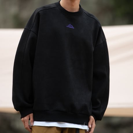 ユニセックス スエード スウェット 刺繍 ロゴ トレーナー オーバーサイズ 長袖 ルーズ カジュアル 韓国ファッション メンズ レディース ストリート系ファッション DTCA-727172236761