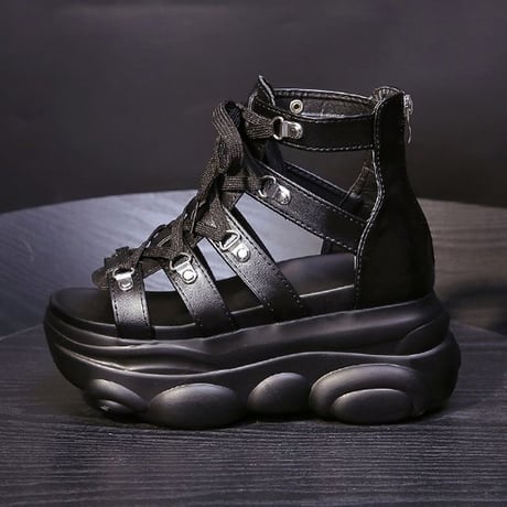 【2カラー】 グルカサンダル 22.0～24.5cm ソールがくま 厚底 サンダル スポサン スポーツサンダル 厚底サンダル カジュアル 韓国ファッション DTC-642819013290