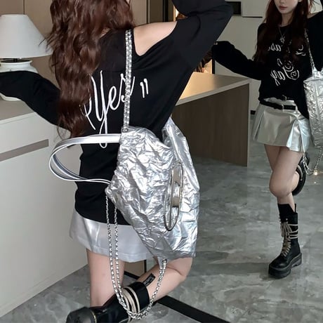 オープンショルダー tシャツ 長袖 レタープリント ロンt 肩開き トップス クルーネック ルーズ レトロ 韓国ファッション レディース 大人可愛い ガーリー DTC-821642982308